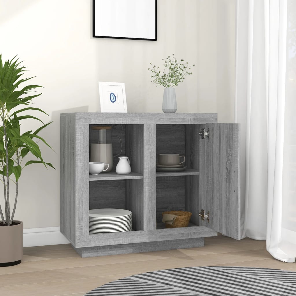 vidaXL Buffet gris Sonoma 80x40x75 cm