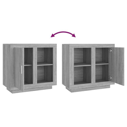 vidaXL Buffet gris Sonoma 80x40x75 cm