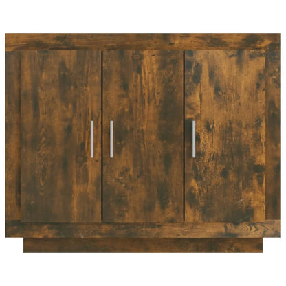 vidaXL Buffet chêne fumé 92x35x75 cm Bois d'ingénierie