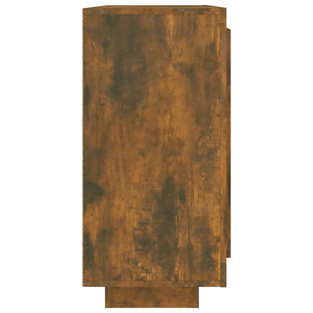 vidaXL Buffet chêne fumé 92x35x75 cm Bois d'ingénierie