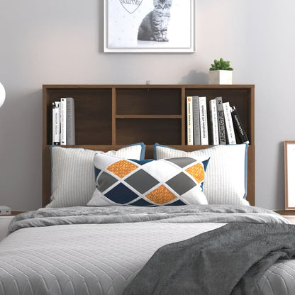 vidaXL Tête de lit avec étagères Aspect Chêne Marron 100x19x103,5 cm
