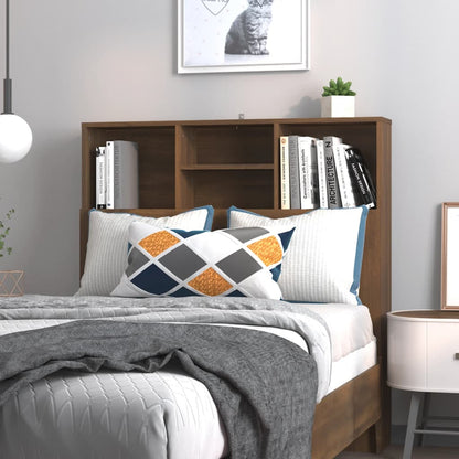 vidaXL Tête de lit avec étagères Aspect Chêne Marron 100x19x103,5 cm
