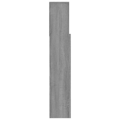 vidaXL Tête de lit avec étagères gris Sonoma 120x19x103,5 cm