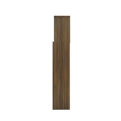 vidaXL Kopfteil mit Ablagen Braun Eichen-Optik 160x19x103,5 cm
