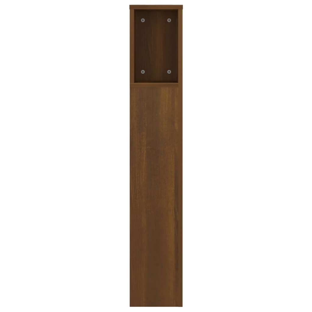 vidaXL Kopfteil mit Ablagen Braun Eichen-Optik 140x18,5x104,5 cm