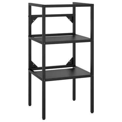 Meuble lavabo de salle de bain vidaXL avec lavabo fer noir