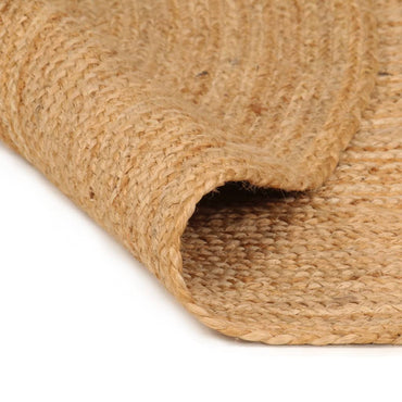 vidaXL Tapis en jute tressé 180 cm Rond
