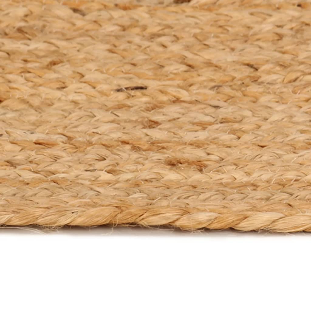 vidaXL Tapis en jute tressé rond 210 cm