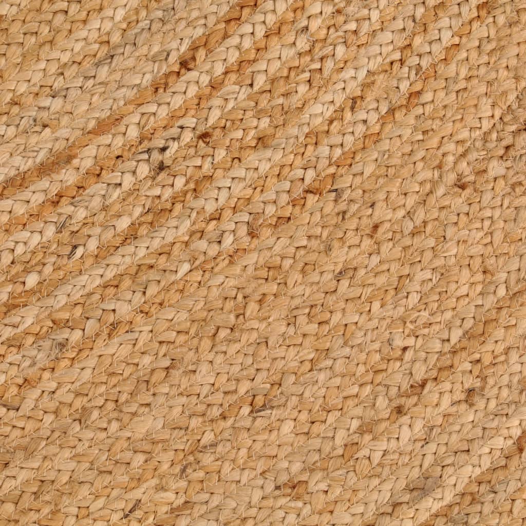 vidaXL Tapis en jute tressé rond 210 cm