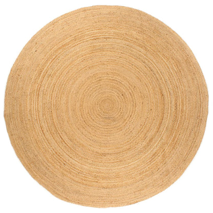 vidaXL Tapis en jute tressé 240 cm rond