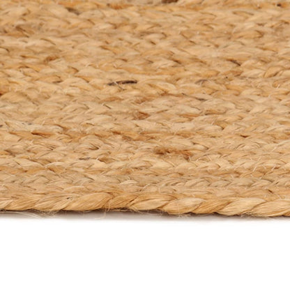 vidaXL Tapis en jute tressé 240 cm rond