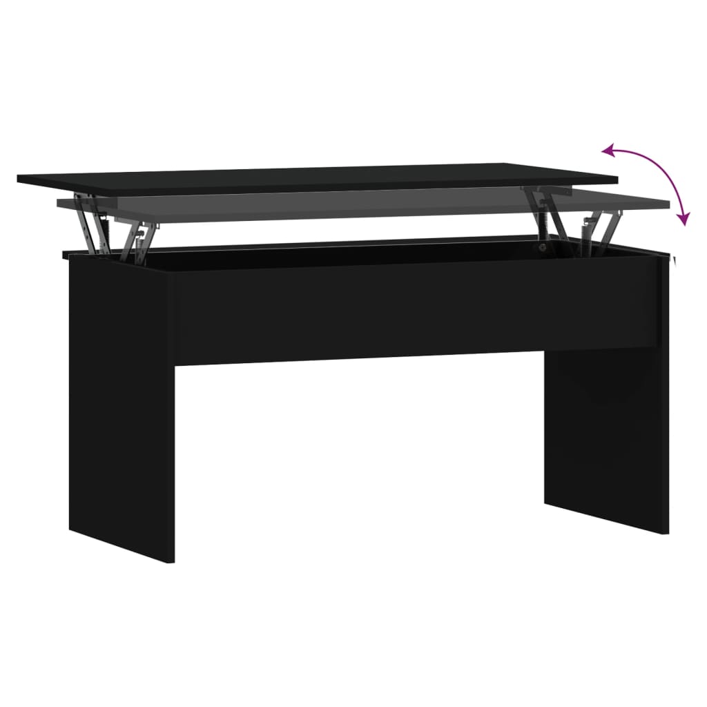 vidaXL Couchtisch Schwarz 102x50,5x52,5 cm Holzwerkstoff