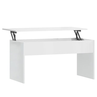 vidaXL Couchtisch Hochglanz-Weiß 102x50,5x52,5 cm Holzwerkstoff