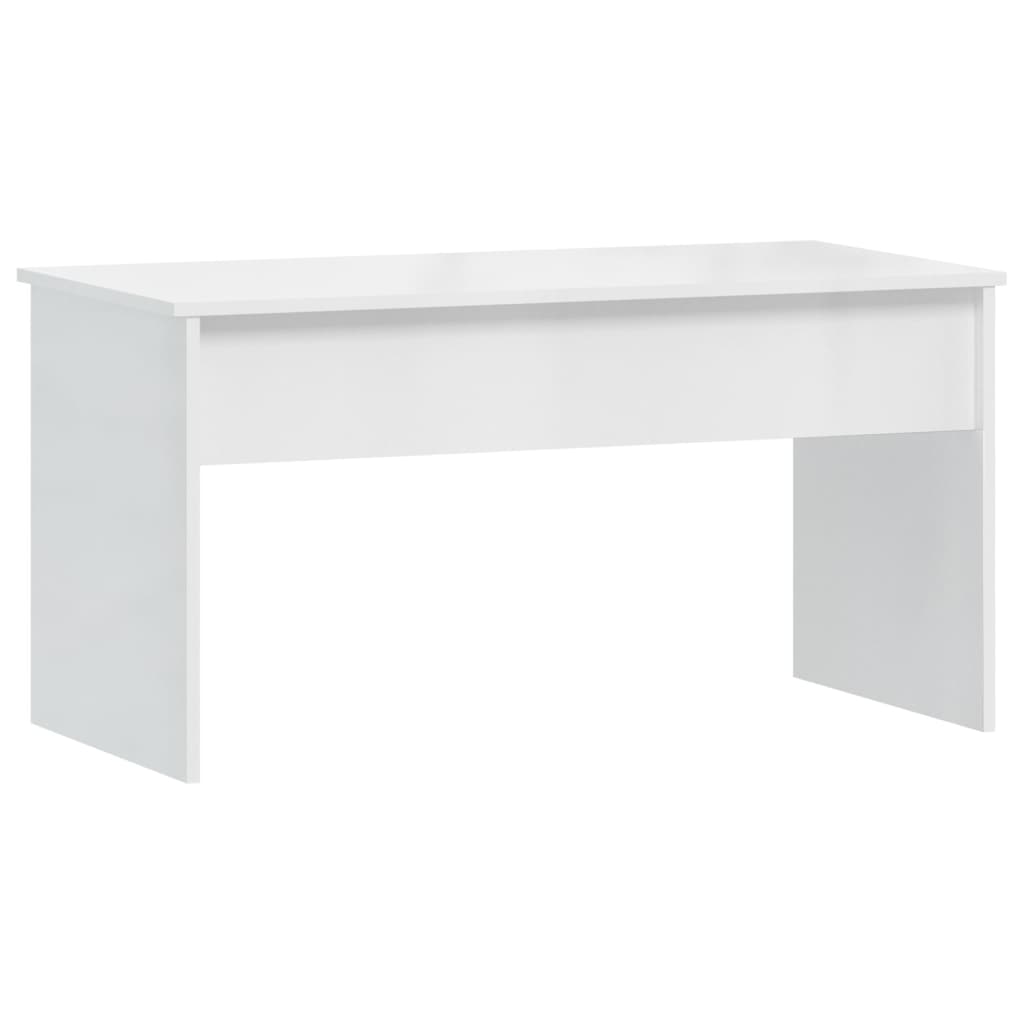 vidaXL Couchtisch Hochglanz-Weiß 102x50,5x52,5 cm Holzwerkstoff