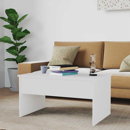 vidaXL Couchtisch Hochglanz-Weiß 80x50,5x41,5 cm Holzwerkstoff