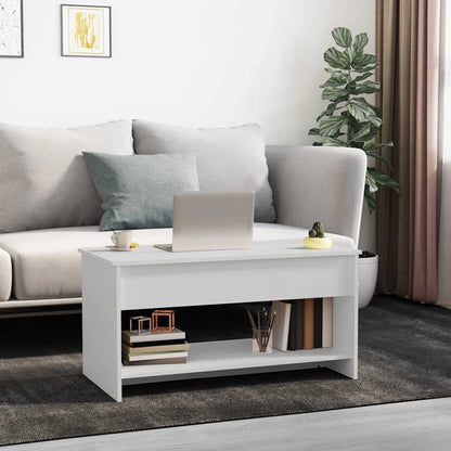 vidaXL Couchtisch Weiß 102x50x52,5 cm Holzwerkstoff