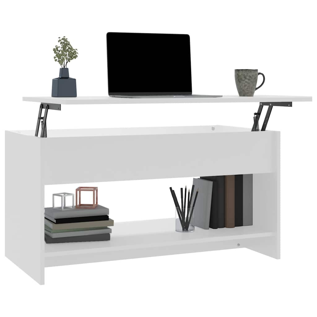 vidaXL Couchtisch Weiß 102x50x52,5 cm Holzwerkstoff
