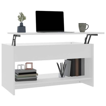 vidaXL Couchtisch Weiß 102x50x52,5 cm Holzwerkstoff