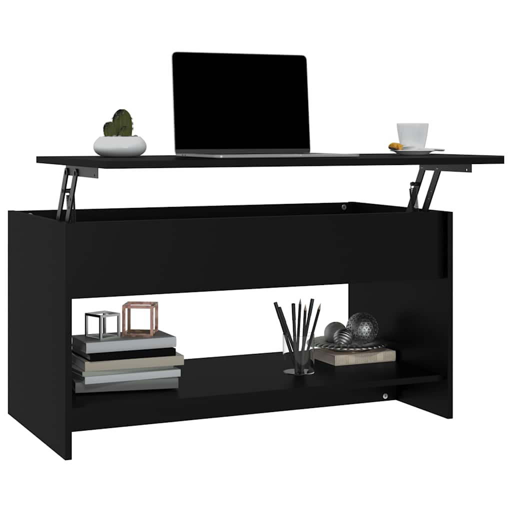 vidaXL Couchtisch Schwarz 102x50x52,5 cm Holzwerkstoff