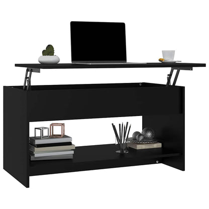 vidaXL Couchtisch Schwarz 102x50x52,5 cm Holzwerkstoff