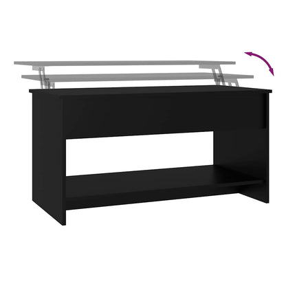 vidaXL Couchtisch Schwarz 102x50x52,5 cm Holzwerkstoff