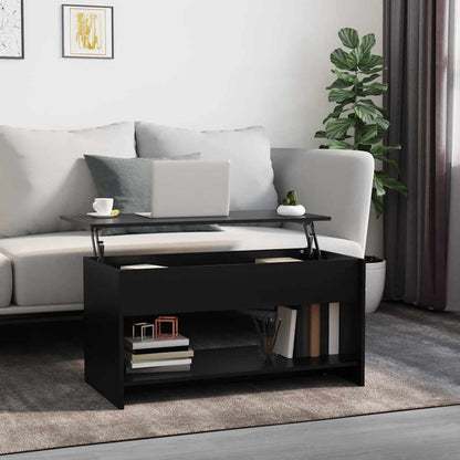 vidaXL Couchtisch Schwarz 102x50x52,5 cm Holzwerkstoff