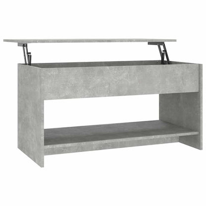 vidaXL Couchtisch Betongrau 102x50x52,5 cm Holzwerkstoff