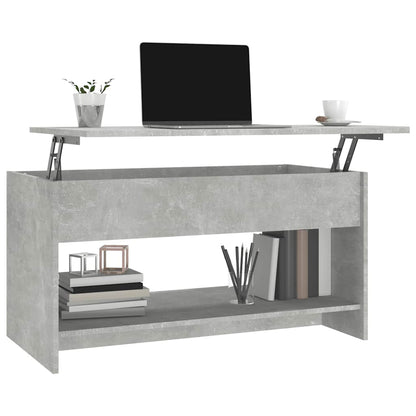 vidaXL Couchtisch Betongrau 102x50x52,5 cm Holzwerkstoff