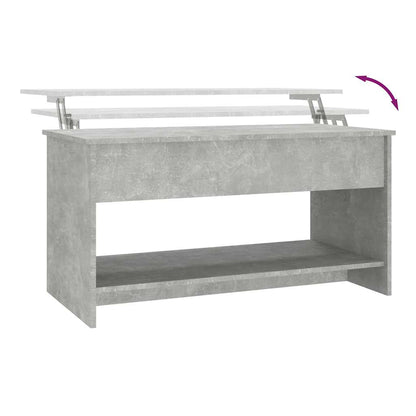 vidaXL Couchtisch Betongrau 102x50x52,5 cm Holzwerkstoff