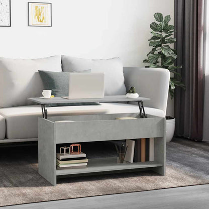 vidaXL Couchtisch Betongrau 102x50x52,5 cm Holzwerkstoff