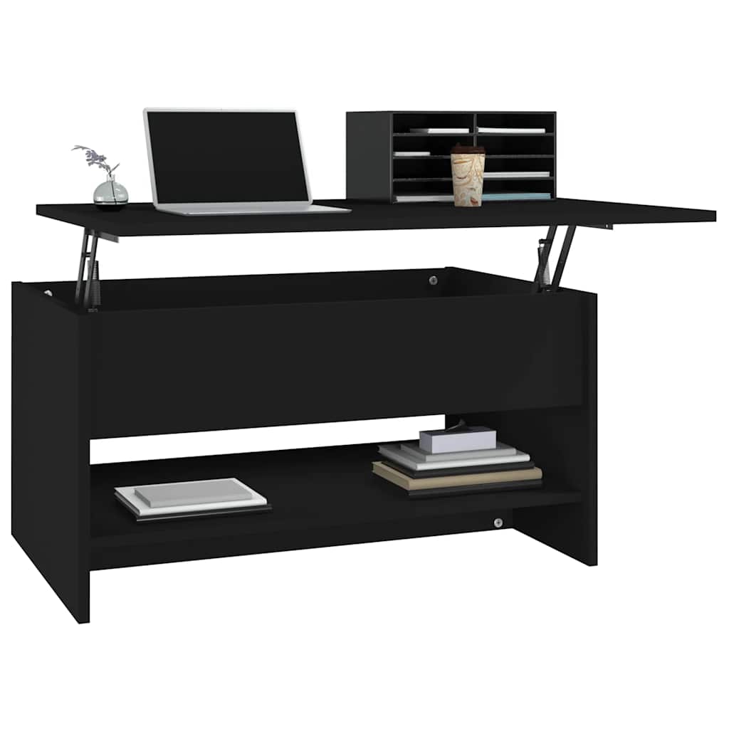vidaXL Couchtisch Schwarz 80x50x40 cm Holzwerkstoff