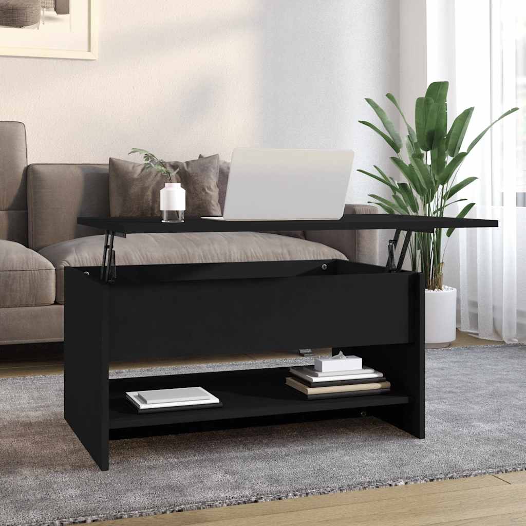 vidaXL Couchtisch Schwarz 80x50x40 cm Holzwerkstoff