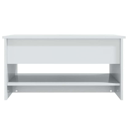 vidaXL Couchtisch Hochglanz-Weiß 80x50x40 cm Holzwerkstoff
