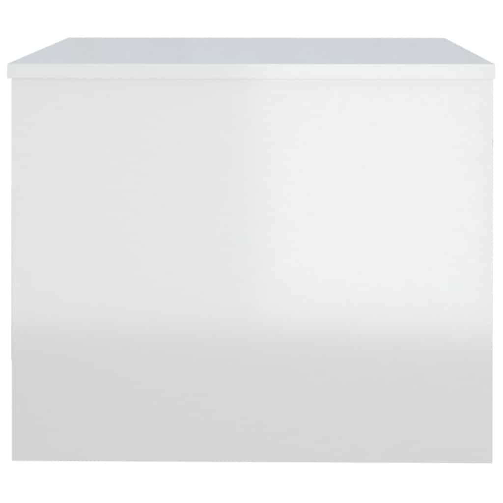 vidaXL Couchtisch Hochglanz-Weiß 80x50x40 cm Holzwerkstoff