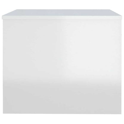 vidaXL Couchtisch Hochglanz-Weiß 80x50x40 cm Holzwerkstoff