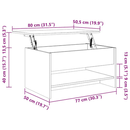 vidaXL Couchtisch Hochglanz-Weiß 80x50x40 cm Holzwerkstoff