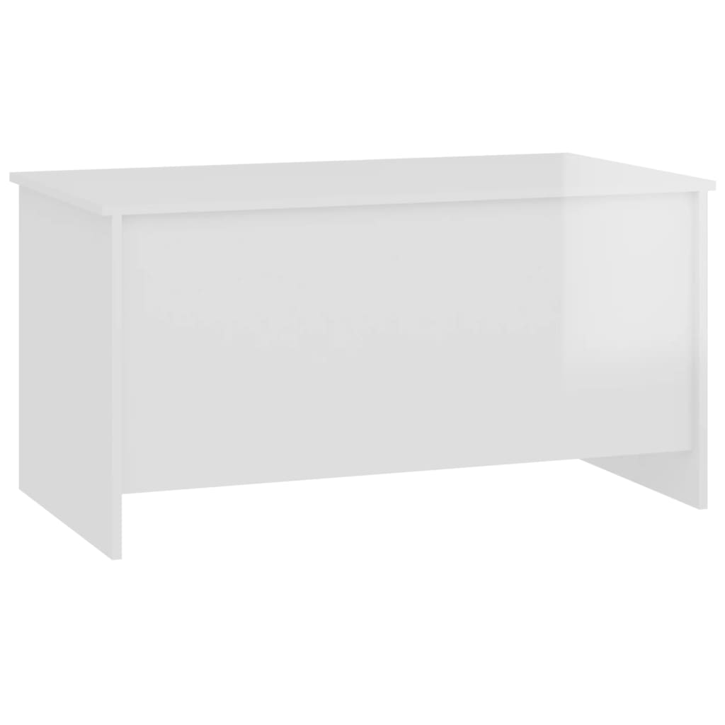 vidaXL Couchtisch Hochglanz-Weiß 102x55,5x52,5 cm Holzwerkstoff