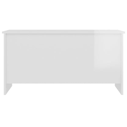 vidaXL Couchtisch Hochglanz-Weiß 102x55,5x52,5 cm Holzwerkstoff