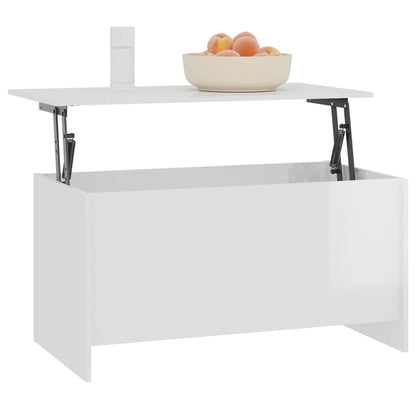 vidaXL Couchtisch Hochglanz-Weiß 102x55,5x52,5 cm Holzwerkstoff