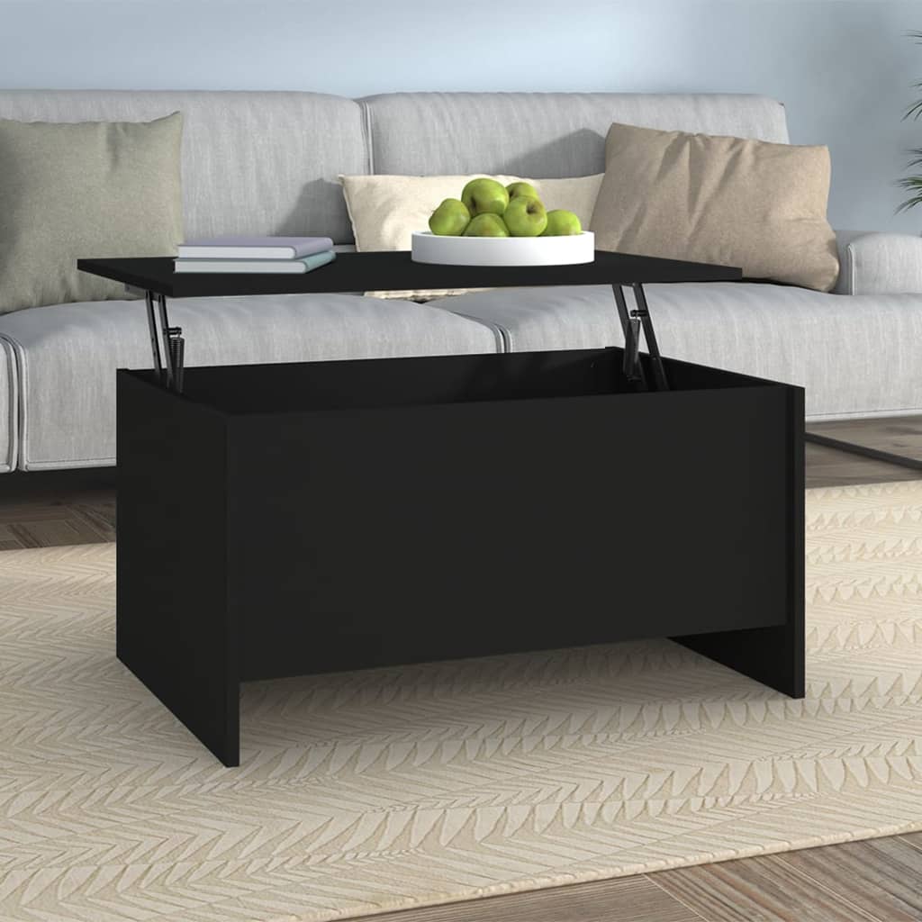 vidaXL Couchtisch Schwarz 80x55,5x41,5 cm Holzwerkstoff