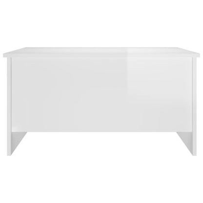 vidaXL Couchtisch Hochglanz-Weiß 80x55,5x41,5 cm Holzwerkstoff