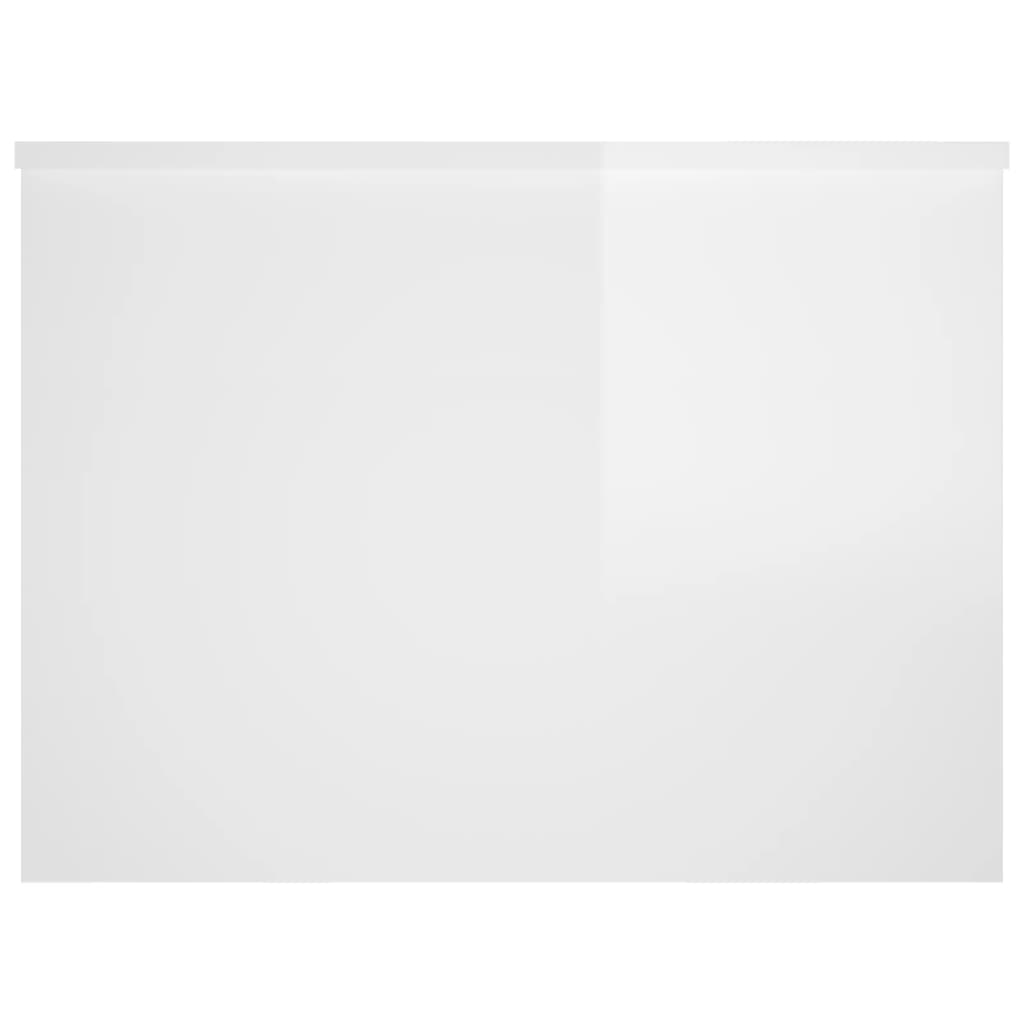 vidaXL Couchtisch Hochglanz-Weiß 80x55,5x41,5 cm Holzwerkstoff