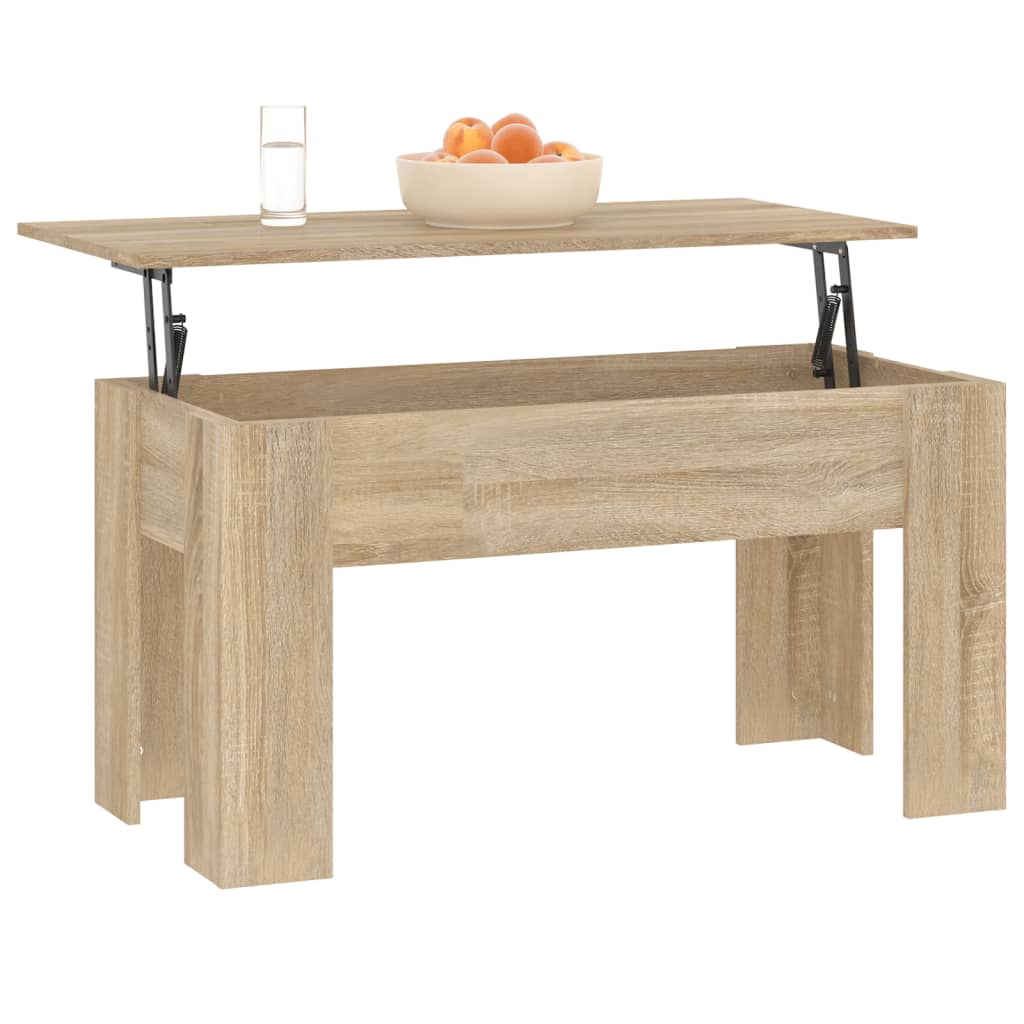 vidaXL Couchtisch Sonoma-Eiche 101x49x52 cm Holzwerkstoff