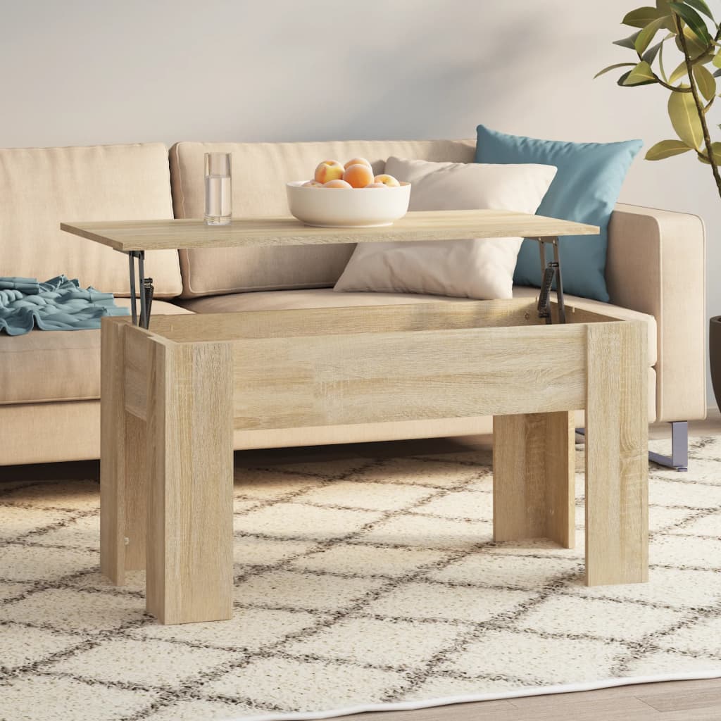 vidaXL Couchtisch Sonoma-Eiche 101x49x52 cm Holzwerkstoff