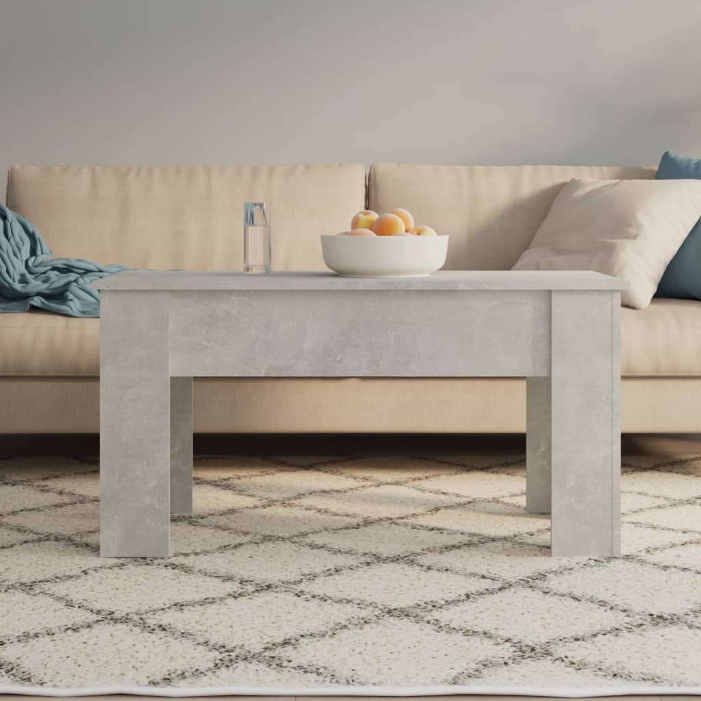 vidaXL Couchtisch Betongrau 101x49x52 cm Holzwerkstoff