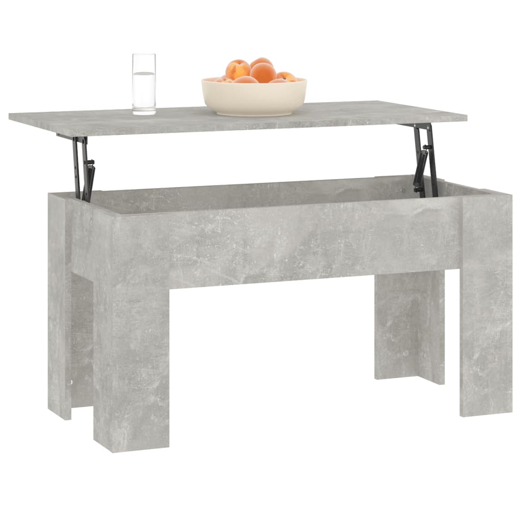 vidaXL Couchtisch Betongrau 101x49x52 cm Holzwerkstoff