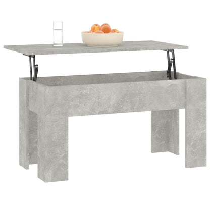 vidaXL Couchtisch Betongrau 101x49x52 cm Holzwerkstoff