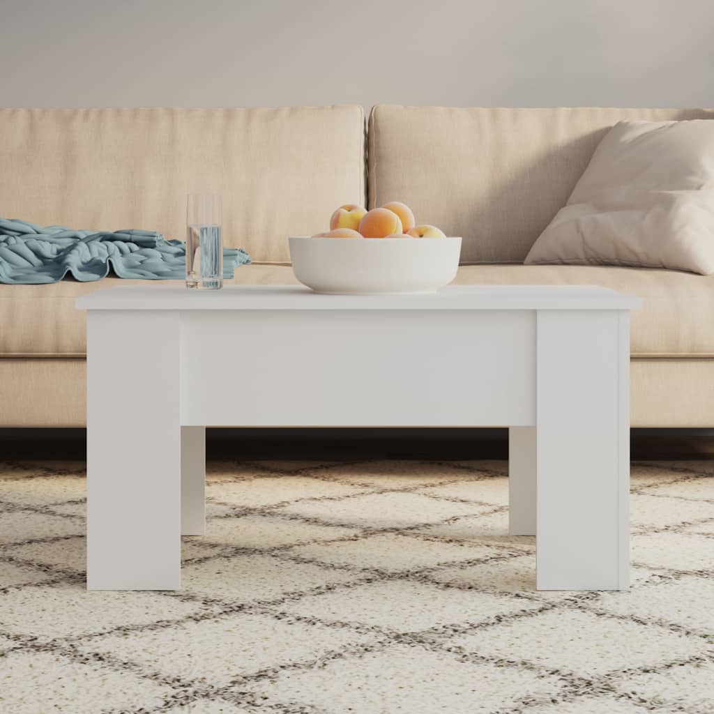 vidaXL Couchtisch Weiß 79x49x41 cm Holzwerkstoff