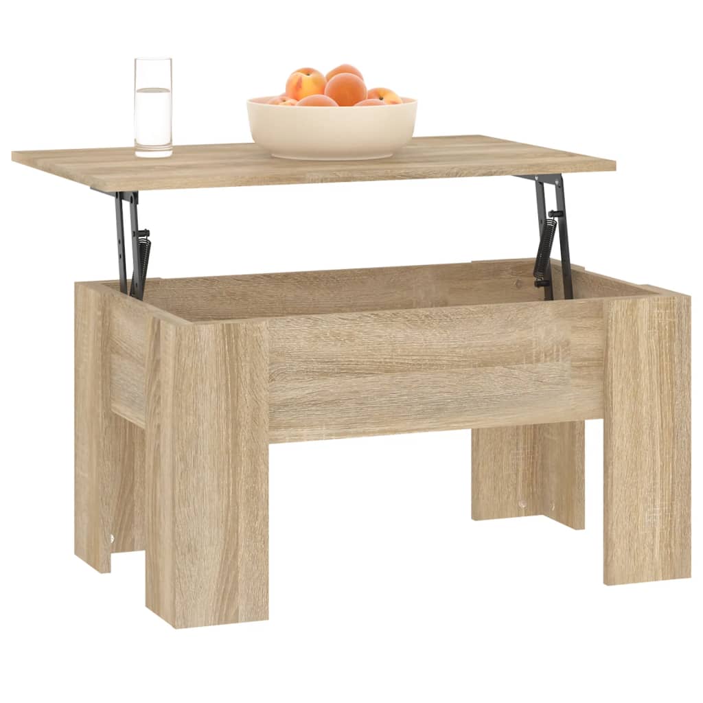 vidaXL Couchtisch Sonoma-Eiche 79x49x41 cm Holzwerkstoff