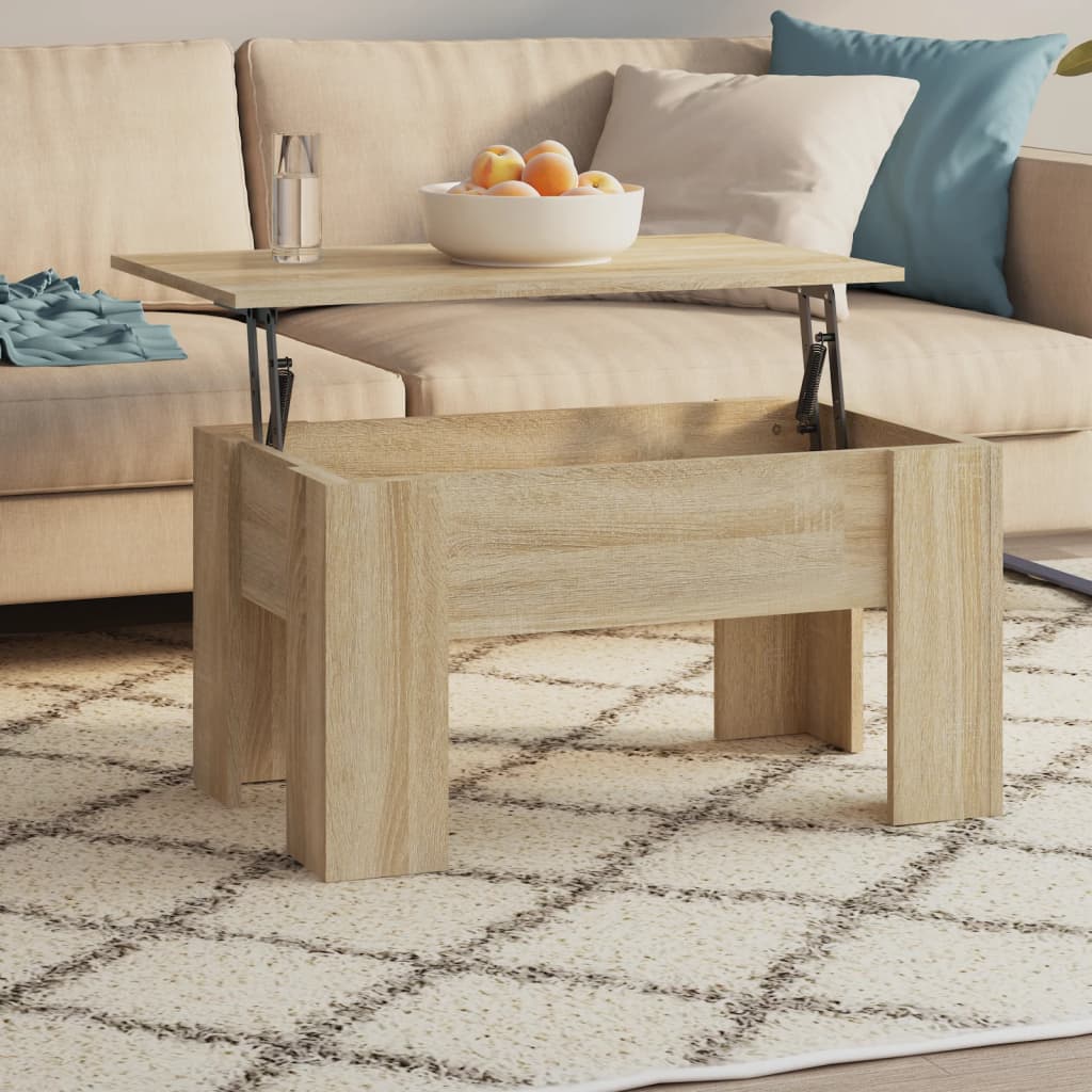vidaXL Couchtisch Sonoma-Eiche 79x49x41 cm Holzwerkstoff